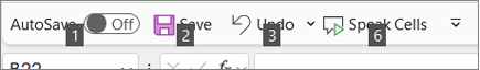 Key tips shown on the ribbon in Word.