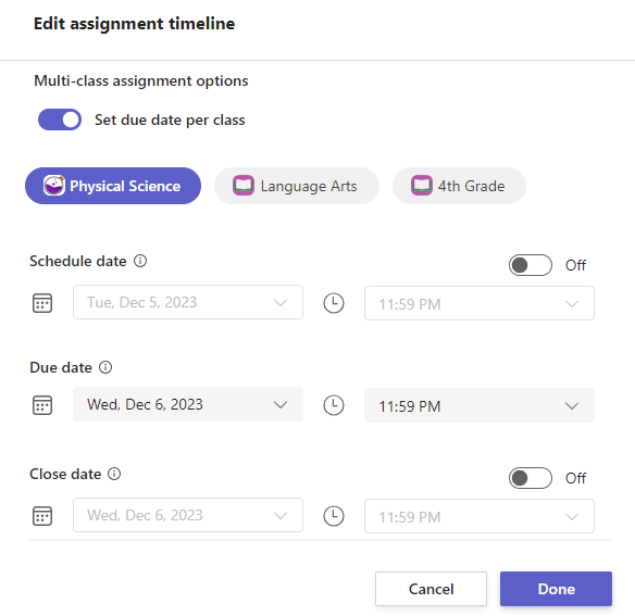 edit timeline