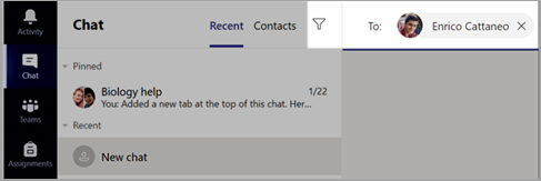 Screenshot that shows to enter one or more students names in the To box.