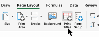 Print titles button screen shot