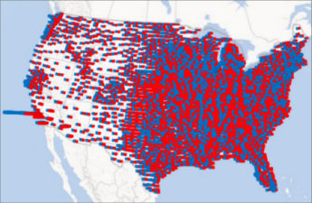 Column chart in Power Map