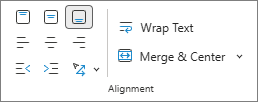 Screenshot that shows alignment of text.