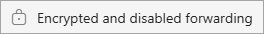 Encrypted and disabled forwarding