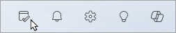 When you select the My Day icon (next to Notifications), you can display Calendar or To Do panes throughout Outlook.