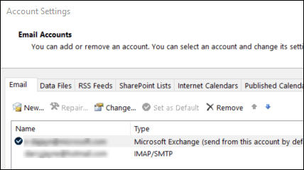 Account settings