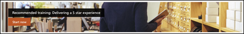 Screenshot of Call to action web part