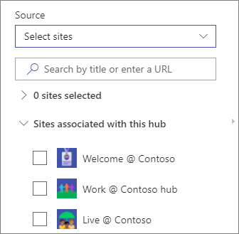 Select sites