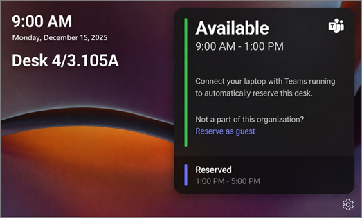 desk hub available screen