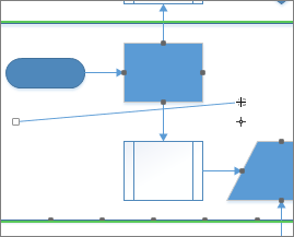 Drag line endpoint