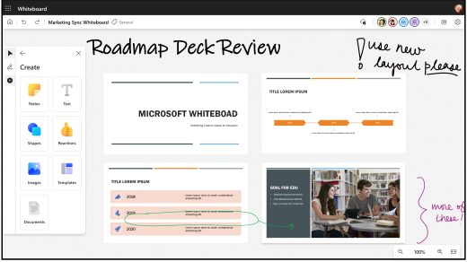 How to insert an image in Whiteboard