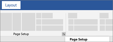 Page Setup